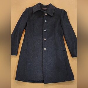 Anne Klein Charcoal Wool Coat